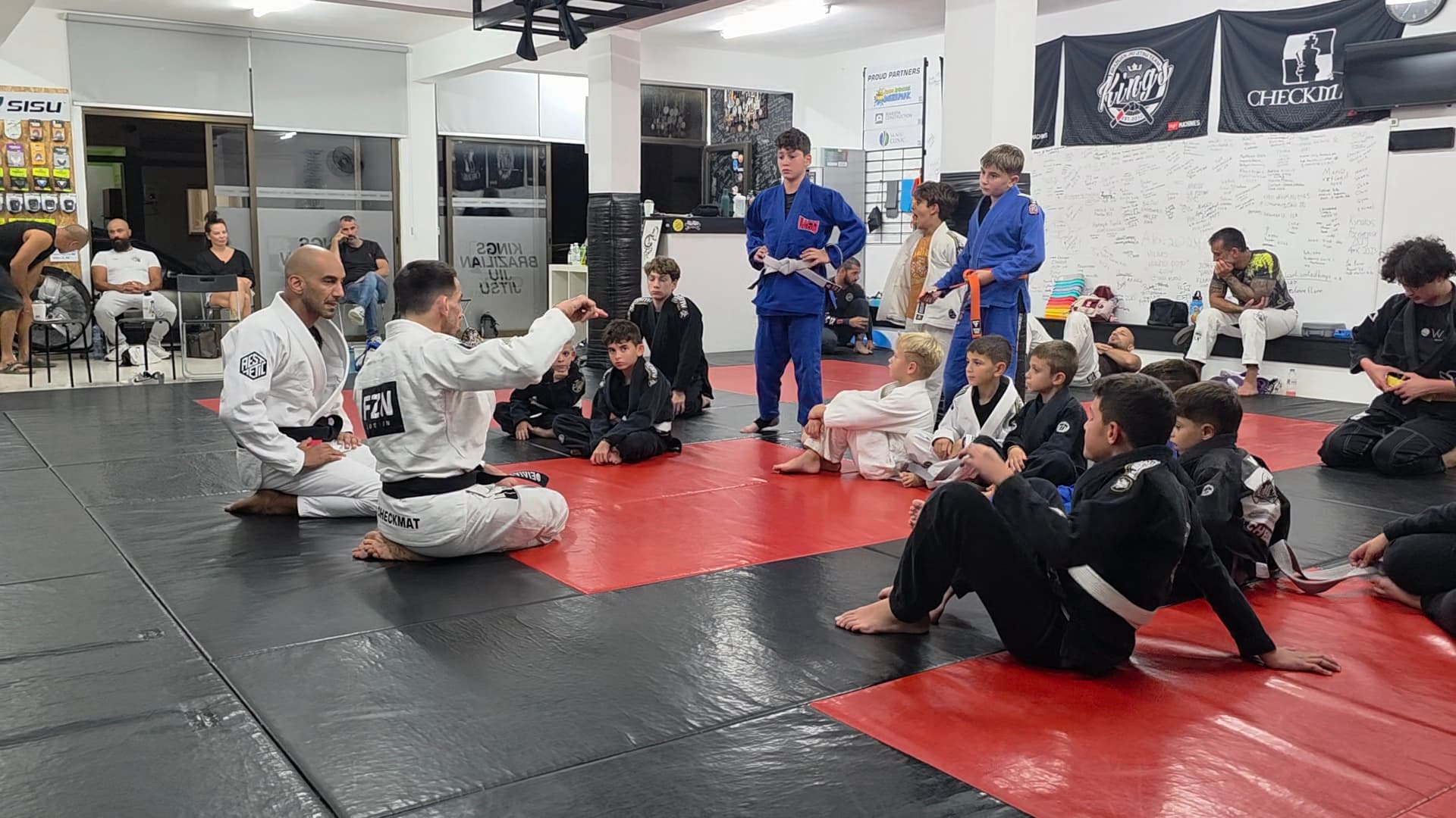 Our little champions from the BJJ gym in Paphos, Cyprus, standing proudly as a team, symbolizing the spirit of youth empowerment in BJJ. Our little champions from the BJJ gym in Paphos, Cyprus, standing proudly as a team, symbolizing the spirit of youth empowerment in BJJ.